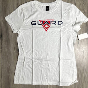The Finals Hanes Nano-T Lifeguard Guard Womens Tshirt Tee White - Size Medium